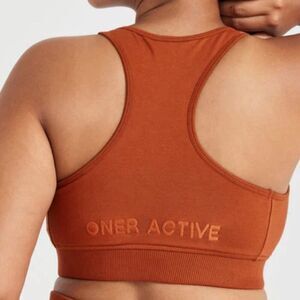 ONER Active Small Sports Bra Copper Bralette LOGO Racerback Classic Lounge
